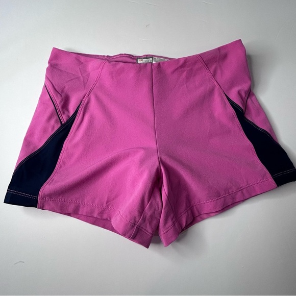 Nike Dri-Fit Fitness‎ High Waisted Lined Pink & Navy Shorts W/ Zip Pocket Sz XS - Picture 8 of 14